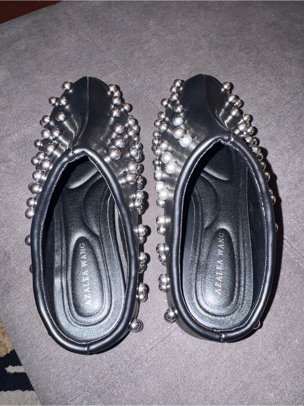 Azalea Wang Black Studded Mule Clogs - Picture 2 of 6